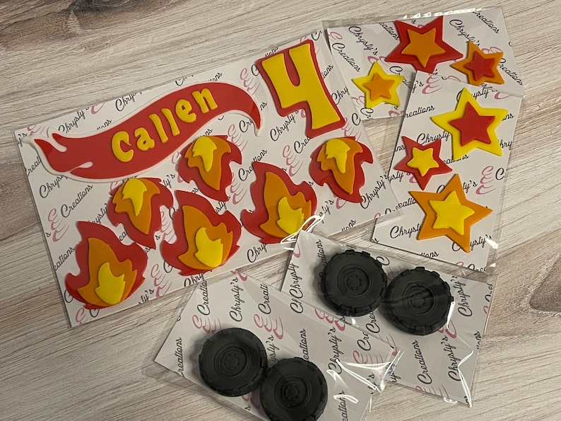 Race Car Fondant Cake Toppers | Fondant Toppers Bild 5