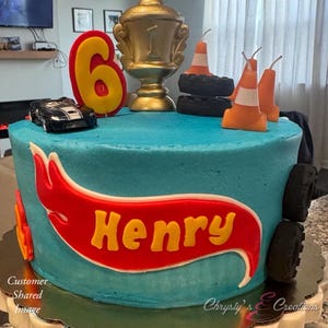 Race Car Fondant Cake Toppers | Fondant Toppers Bild 9