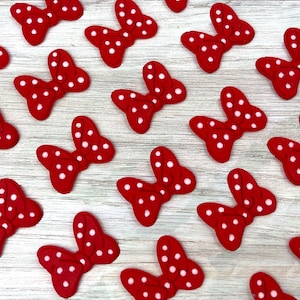 Fondant Polka Dot Bows - 12 Count | Fondant Toppers