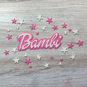 Doll Cursive Lettering | Fondant Cake Topper - Etsy
