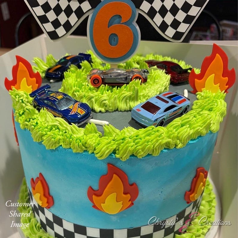 Race Car Fondant Cake Toppers | Fondant Toppers Bild 11