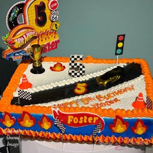 Race Car Fondant Cake Toppers | Fondant Toppers Bild 10