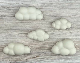 3D Fondant Clouds - 5 Count | Fondant Toppers