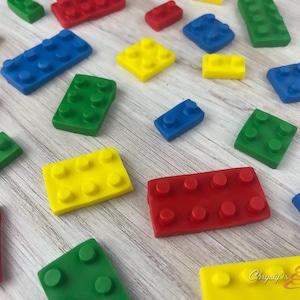 24 PCS - Fondant Building Block Pieces  | Fondant Toppers