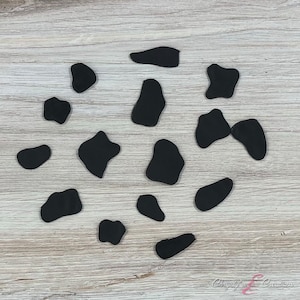 Cow Print/Spots - 24 Count | Fondant Cake Toppers