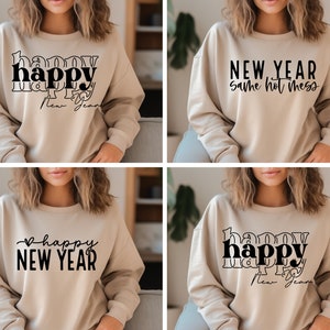 Bonne année SVG Bundle - Bonne année SVG PNG, Chemise du Nouvel An Svg, Joyeux Noël Svg, Bonne année 2024 Svg