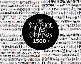 Jack and Sally SVG - Over 1500 Files!, Jack Skellington svg, Halloween svt, Cricut, PNG's, and Alphabet
