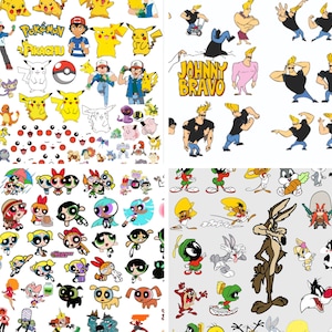 Cartoon Mega SVG Bundle - Over 3000 Designs! Cricut, SVG, PNG, DxF image 2