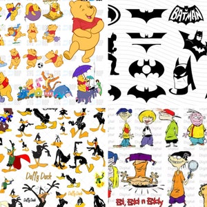 Cartoon Mega SVG Bundle - Over 3000 Designs! Cricut, SVG, PNG, DxF image 5