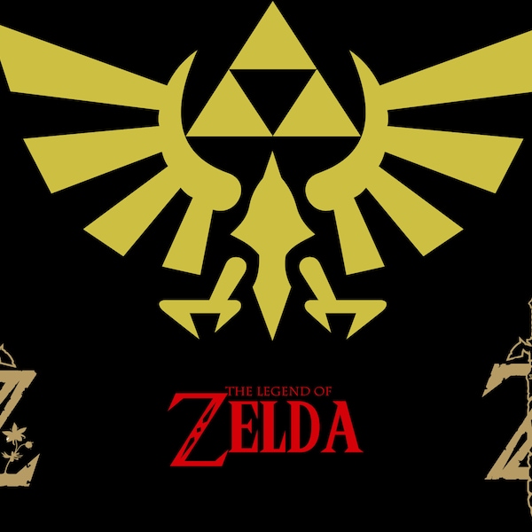 Zelda Logo PNG SVG Bundle - Over 300 Designs! Logos, Font, Link, Images, and more!