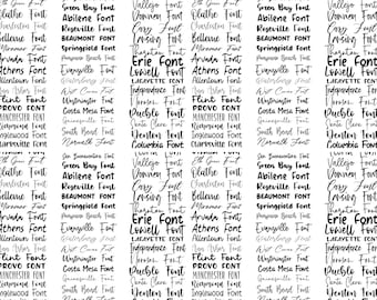 50 Script SVG Fonts Bundle - Font Bundle, Cricut, Canva Font, Fonts ...
