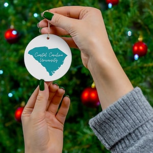 Coastal Carolina Chants up Christmas ornament, Christmas gift for her, Christmas gift Coastal Carolina University