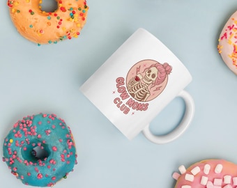 Taza blanca brillante