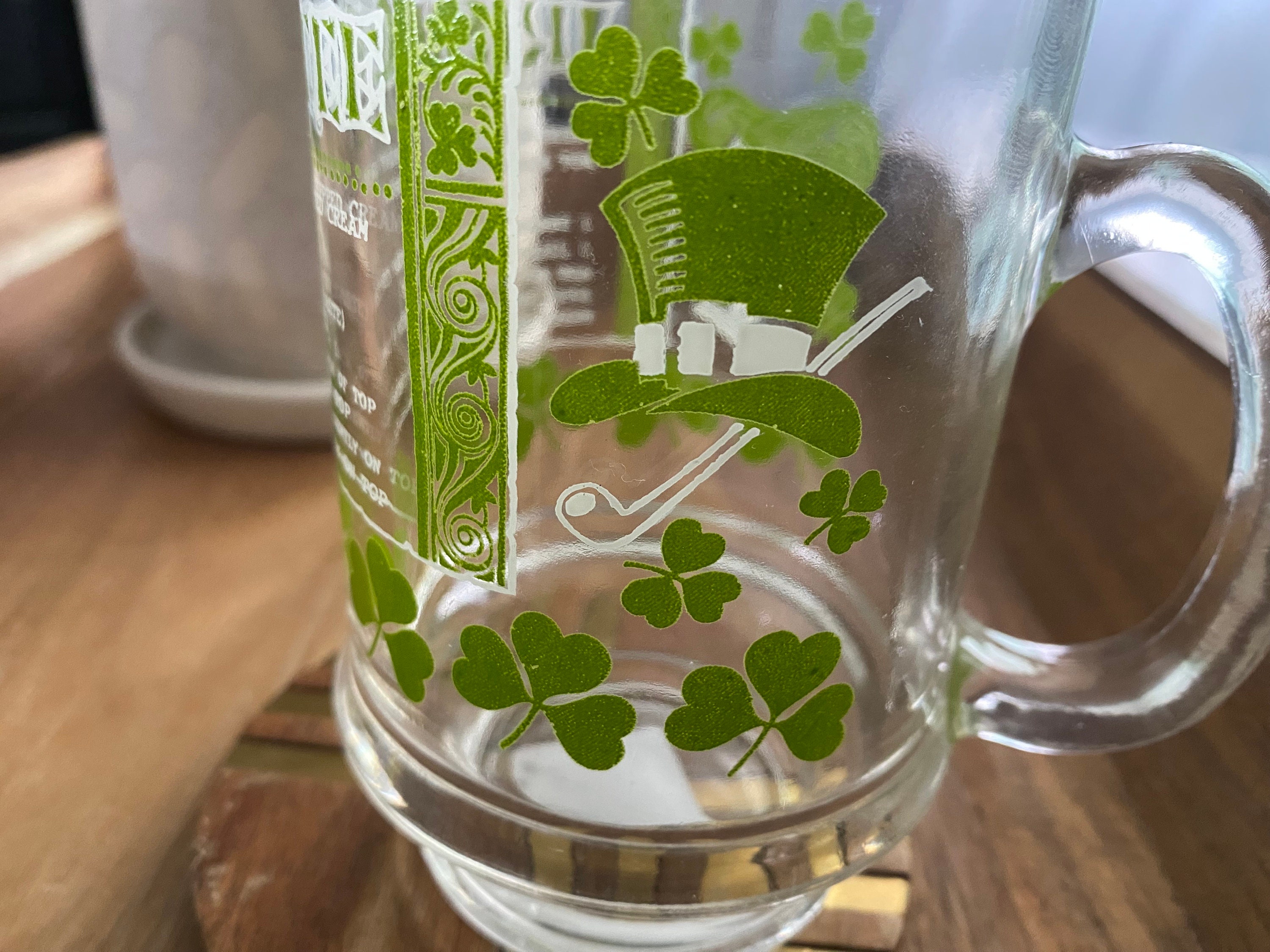 Vintage Irish Coffee Recipe Glasses Set of 2 Etsy