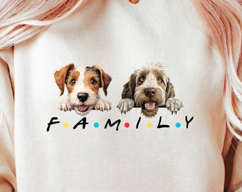 Custom Pet Portrait Sweatshirt: Personalized Dog Mom Gift