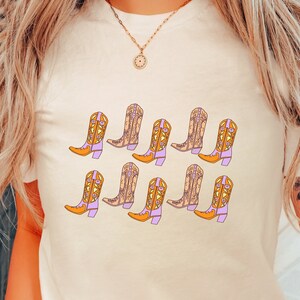 Cowgirl Boots Shirt, Country Concert Tee, Western Graphic Tee for Women, Oversized Graphic Tee, Cute Country Shirts, Cowgirl Shirt, Western