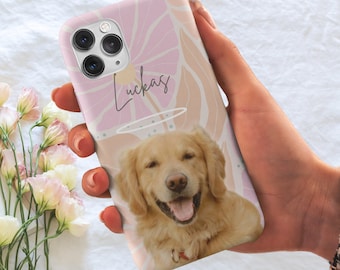 Custom Pet Portrait Phone Case: Dog Memorial Gift