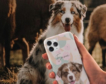 Custom Pet Photo Phone Case: Dog Memorial Art, Dog Mom Gift