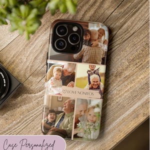 Collage iPhone Case, Photo iPhone Case, Customized iPhone Case, Choose from 9 Picture Collages for iPhone or Samsung, Picture iPhone Case, iPhone16, Family, Bride, wedding, Married, Sweet 15, nonitos