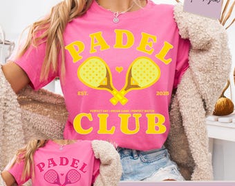 Camiseta de pádel personalizada: estilo vintage preppy