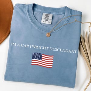 Custom Descendant of a Patriot TShirt, Daughters of the American Revolution or Sons of the American Revolution Shirt, DAR Shirt, SAR Shirt