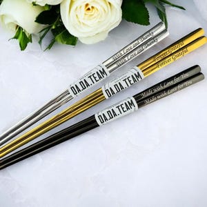 Custom Reusable Metal Chopsticks for Couples, Personalized Chopsticks Gift Set, Сouple Gift with Engraving for Weddings, Wedding Gift