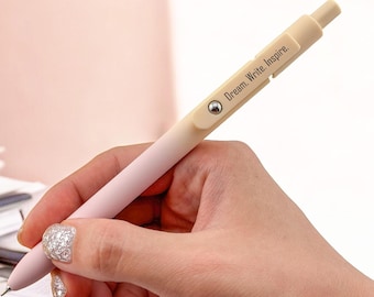 Named Gel Ink Pen | Custom Ombre Pens for Writing & Journaling | Gift for Teachers/Friends