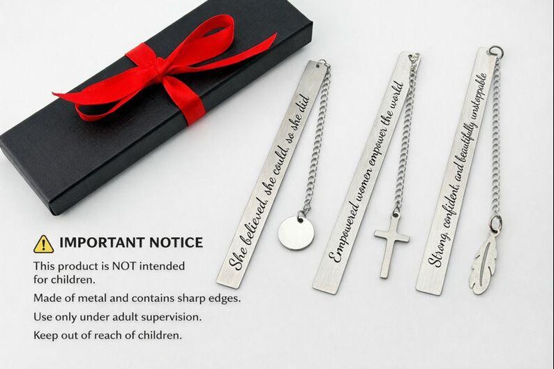 Personalized Metal Bookmark – Engraved Silver Page Marker, Custom Name Bookmark, Unique Gift for Book Lovers, image 8