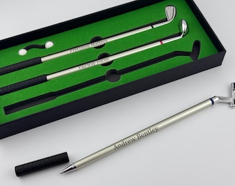Engraved Golf Pen Set - Corporate Golf Gift, Tournament Prizes and Executive Desk Accessories