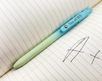 Personalized Graduation Pen, Engraved Name Gel Pen, Custom Class of 2026 Gift, Elegant End-of-Year Thank You Gift for Graduates