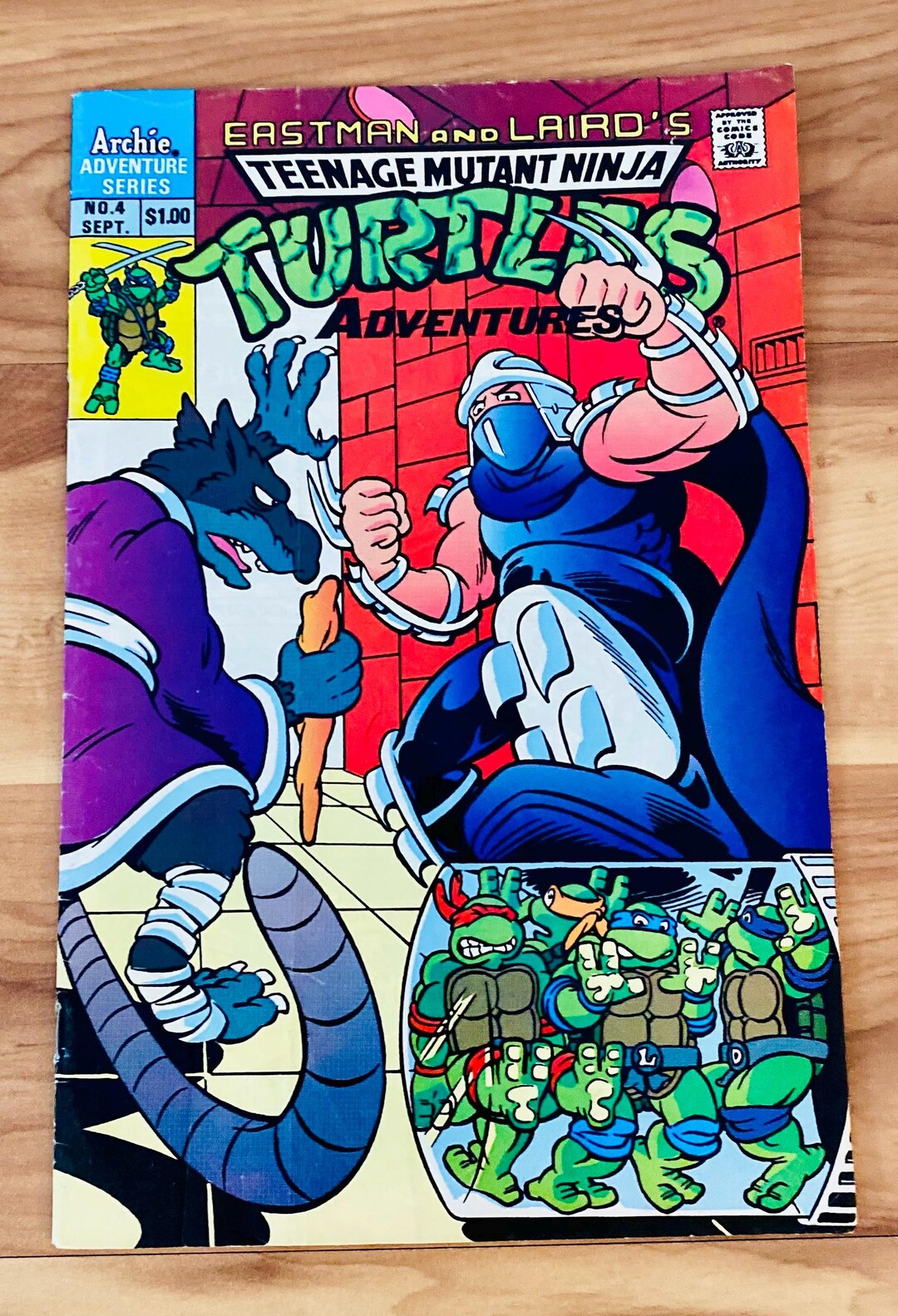 Teenage Mutant Ninja Turtles Adventures #4 Archie Comics 1989 Vintage ...