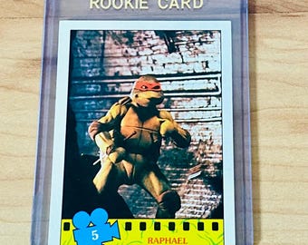 Teenage Mutant Ninja Turtles 1990 Raphael Rookie TOPPS Movie Card #5 NM