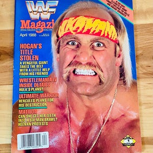 Hulk Hogan 1988 WWF Magazine April - Very Rare Vintage WWE Complete