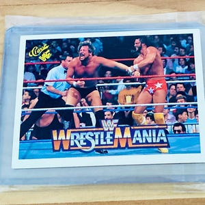 1990 Classic WWF WrestleMania “Macho Man” Randy Savage #30 Vintage Trading Card – WWE Legend | Mint