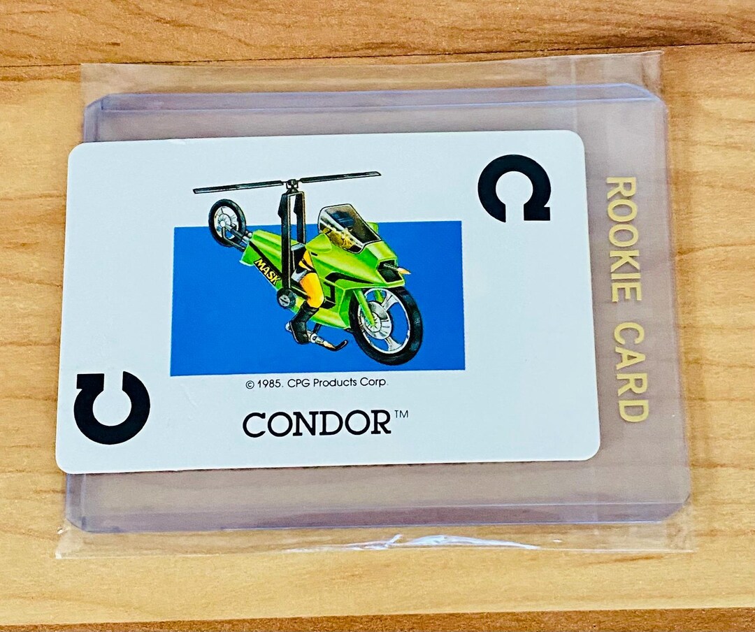Playing Card Condor 1985 MASK Kenner CONDOR Rookie Vintage Playing Card Rare Mint - Etsy