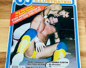 RARE July 1987 Pro Wrestling Illustrated Magazine – WrestleMania III – Rare