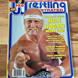 Hulk Hogan Rare Cover May 1989 Pro Wrestling Illustrated Magazine  Kerry Von Erich WWE
