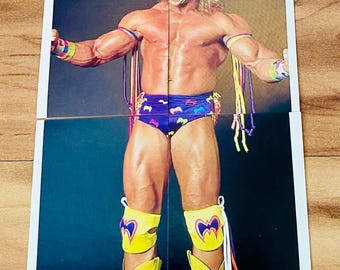 Ultimate Warrior 1991 Diamond WWF SuperStars Sticker Lot Complete Rare WWE NM