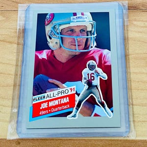 Joe Montana 1991 Fleer All-pro '91 Football Card #19 San Francisco 49ers Mint Rare - Etsy Joe Montana 1991 Fleer All-pro '91 Football Card #19 San Francisco 49ers Mint Rare - Etsy