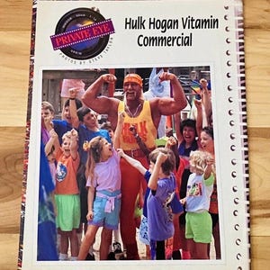 Hulk Hogan 1990 WWF Magazine Vintage Vitamin Commercial Photo Print WWE Rare