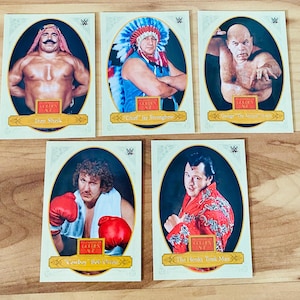 Iron Sheik Chief Jay Strongbow WWE Golden Age Panini Chronicles Cards Lot Mint