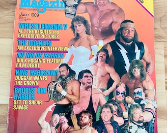 Hulk Hogan Iconic Cover 1989 WWF Magazine Rare WWE vintage Sumer Slam Hogan wins Championship