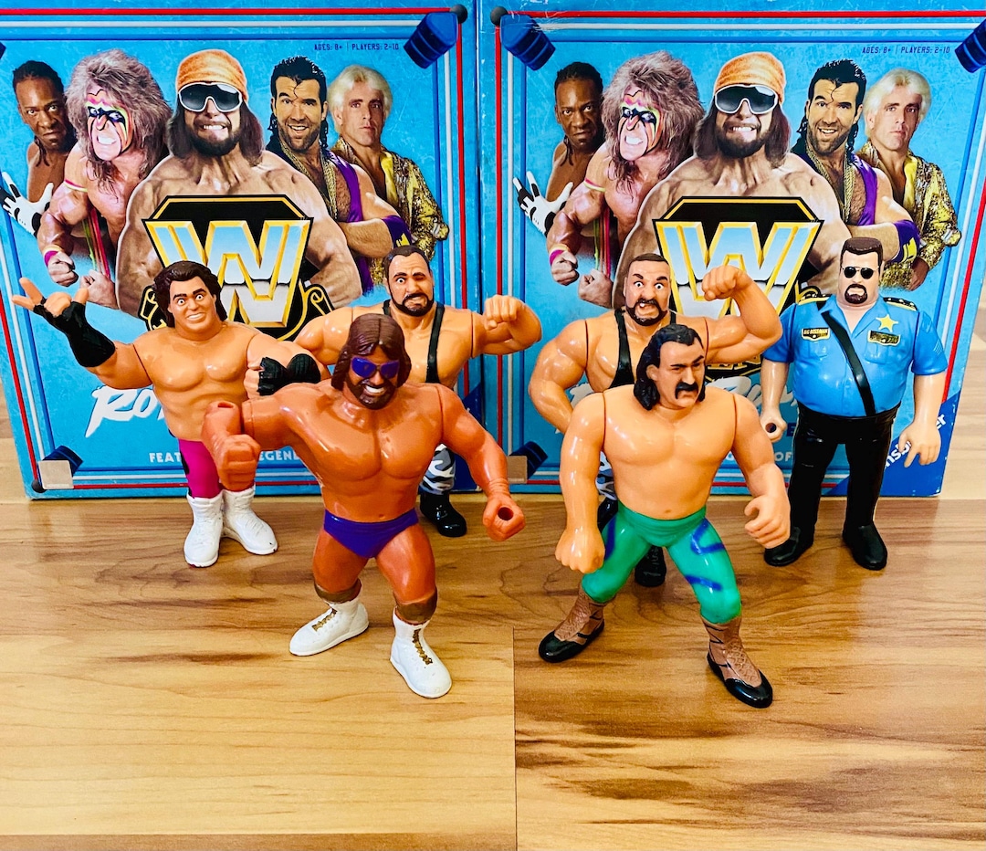 Vintage Hasbro WWF Action Figures Lot, All Actions Work - Etsy