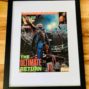 WWF Magazine July 1996 Ultimate Warrior Return WWE Vintage Wrestling Framed
