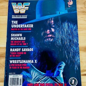 WWF Magazine March 1994 – The UNDERTAKER Iconic Cover! WWE Shawn Michaels, Razor Ramon – Vintage Classic