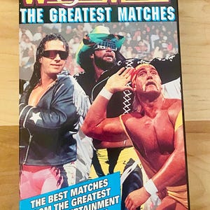WWF WrestleMania Greatest Matches VHS Coliseum Video Hogan Bret Hart WWE Rare!