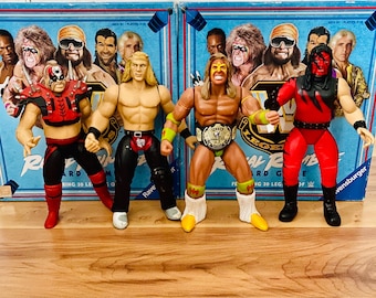 WWE Figure Lot Rare Exclusive Ultimate Warrior W/ Belt Animal W/ Spikes Kane HBK Shawn Michaels