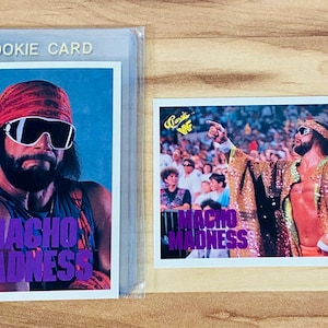 1990 Classic WWF Macho Man Randy Savage WWE Vintage Cards #4 & #60 Rare Mint