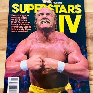 WWF Superstars Magazine Volume lV - Hulk Hogan Cover Ultimate Warrior Macho Man Rare WWE Near Mint