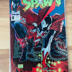 Spawn #8 Comic Book Todd McFarlane Image Comics W/ Poster Rare 1st Printing 1993 Mint